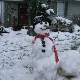 Snowman in Snohomish Snowman in Snohomish