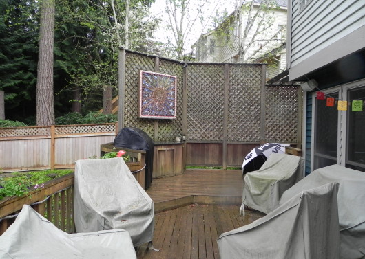 Sammamish deck- Privacy screen before