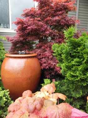 Bubbling urn water feature | Sublime Garden Design | Landscape Design ...