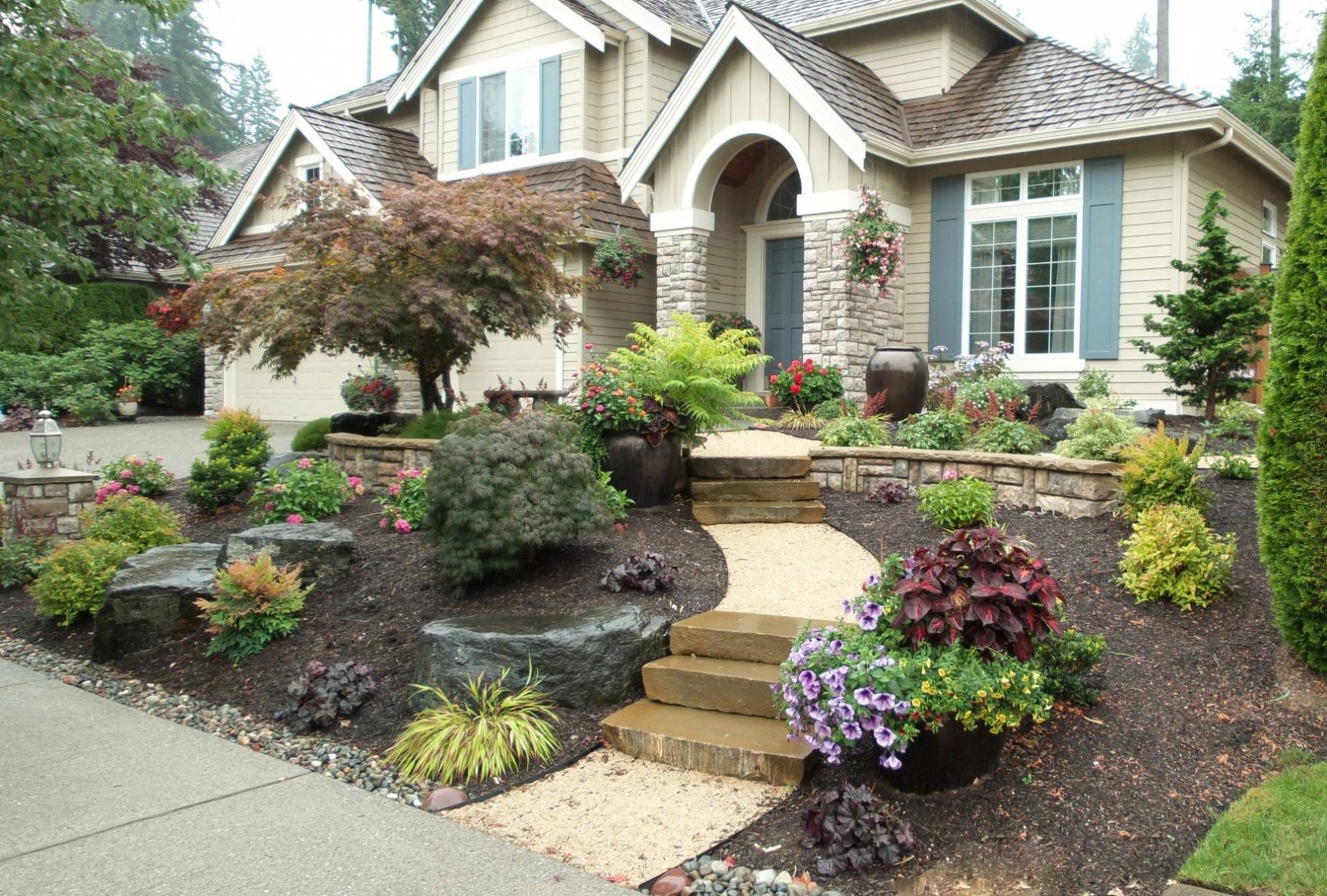 Mill Creek Residence front yard | Sublime Garden Design | Landscape ...
