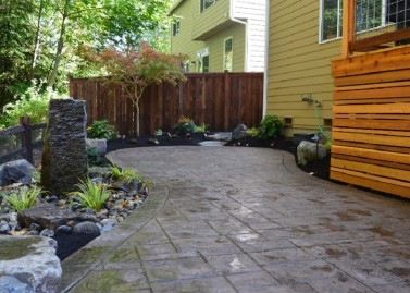 Ashlar Stamped Concrete Patio