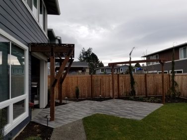 Edmonds Linear Paver Patio by Sublime Garden Design