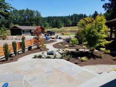 Redmond Drilled Columbia Basalt Dish Rock Water Feature by Sublime Garden Design (800x600)