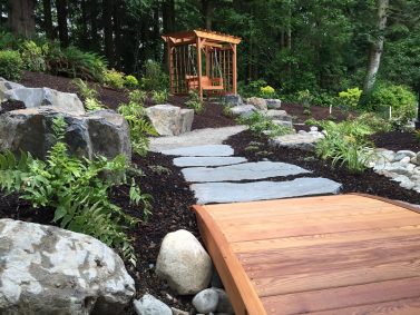 Snohomish Trailhead Cedar Bridge by Sublime Garden Design