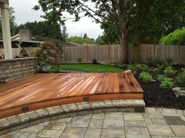Curved Wood Deck