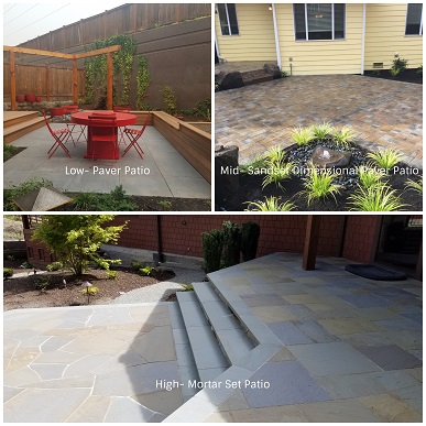 Low, Mid, and High Patios