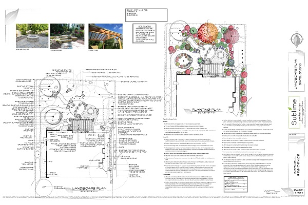 Bothell Residence Final Layout and Planting Plan