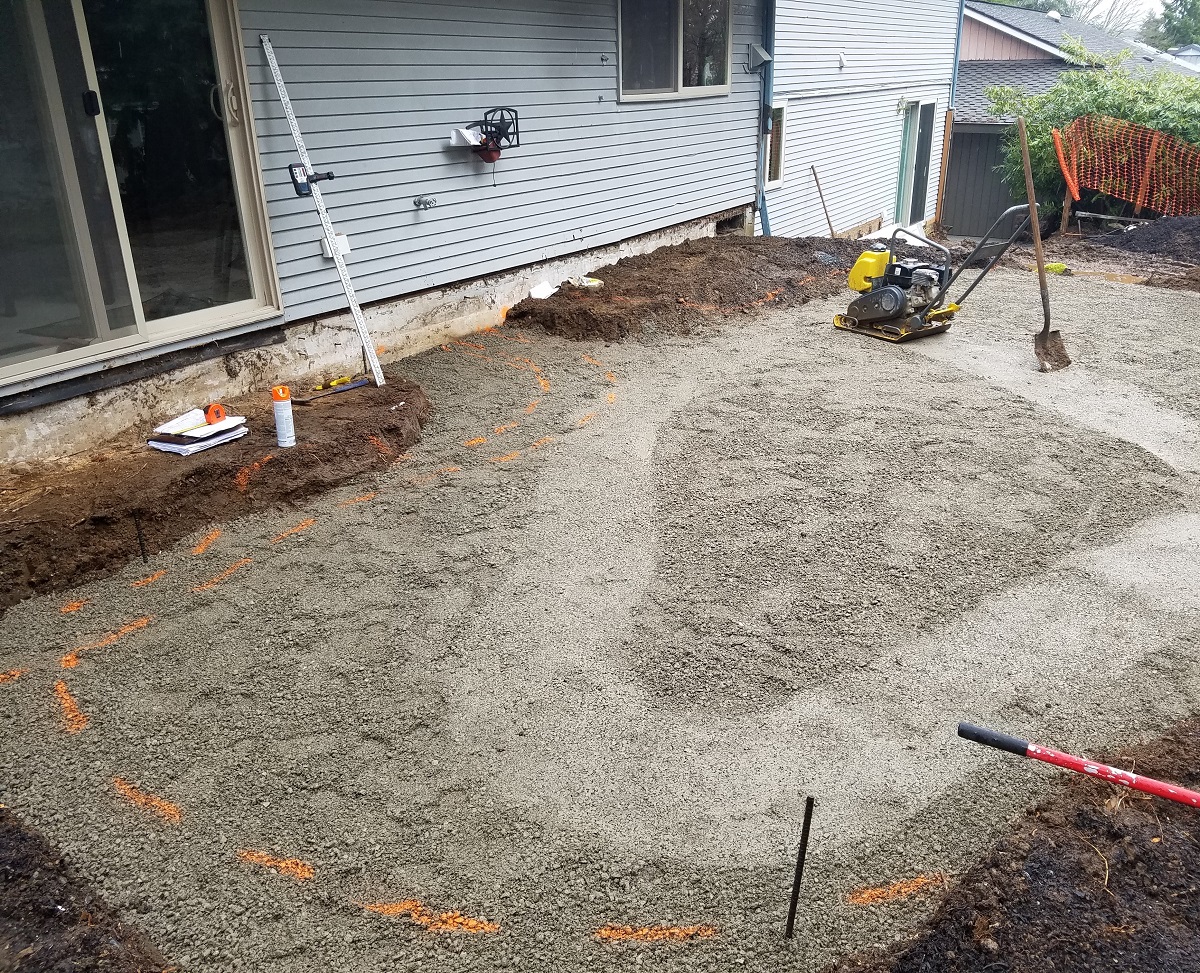 Patio Installation Getting Underway Sublime Garden Design Landscape