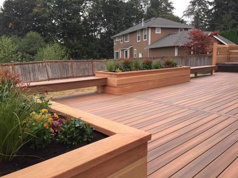 Snohomish Fiberon IPE Composite Decking with Built in Benches and ...